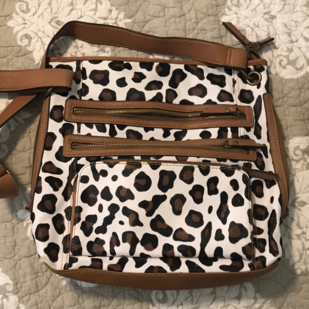 Leopard print cross body